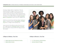 Tablet Screenshot of collegestate.com